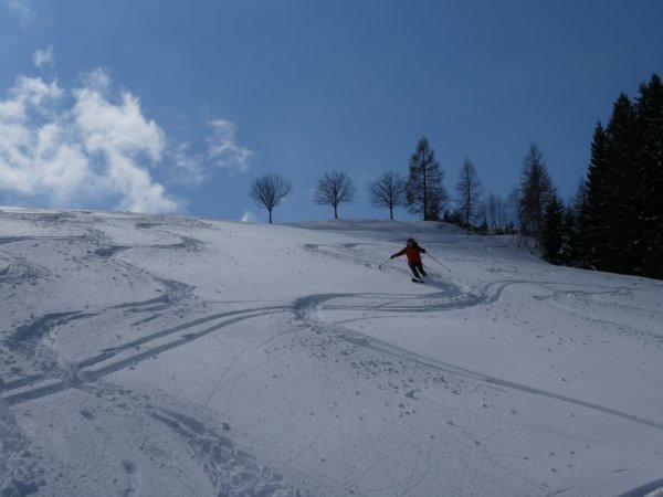 Auf der unteren Wiese scho a bissl mühsam