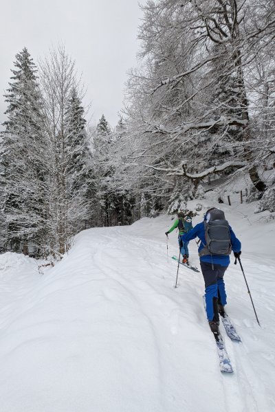 Winter in Lämmerbach beim Abmarsch