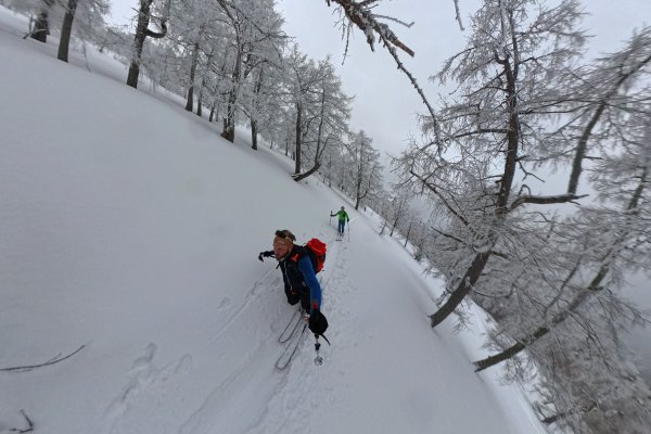 Aufstieg im "Steilhang"