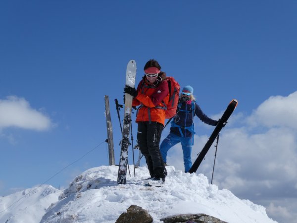 Wenig Platz am Gipfel