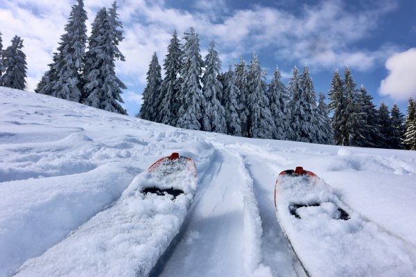 2 Brettln a gfiriger Schnee, juche!! ...