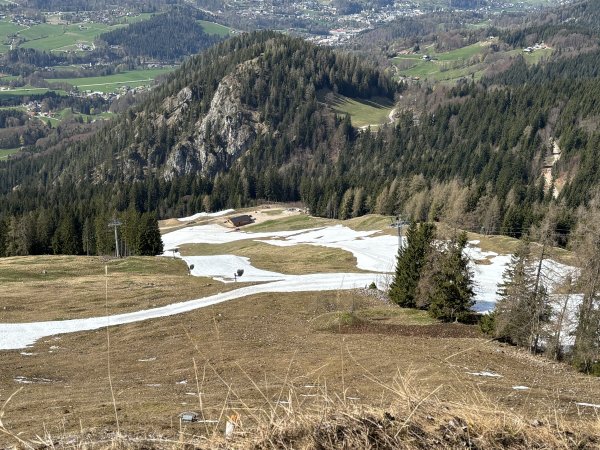 Kunstschnee von oben