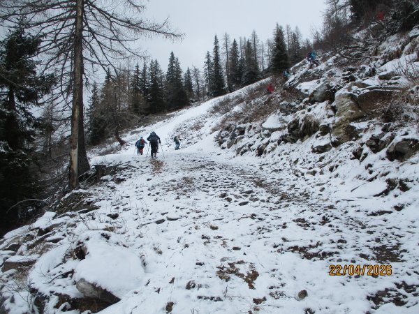 am Weg zur Mittelstation