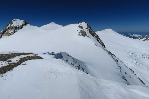Rückblick vom Hohen Zaun auf Rainerhorn und Schwarze Wand