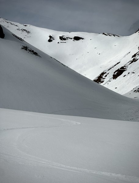 Abfahrt Grünkarscharte