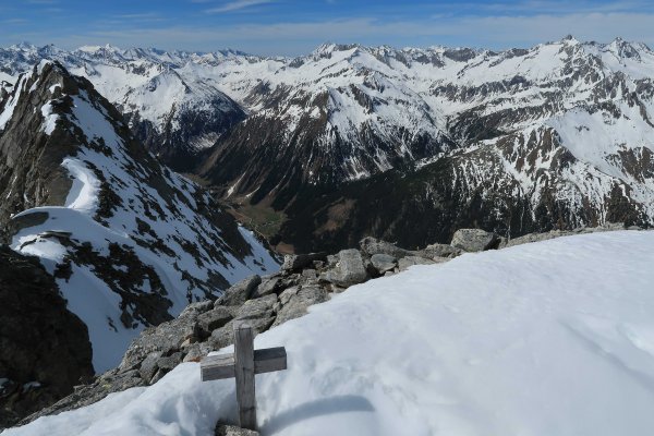 Blick vom Gipfel ins Krimmler Achental