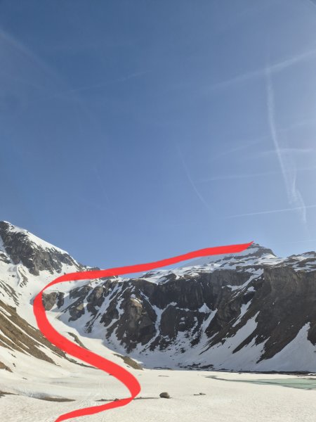 Ungefähre Aufstiegsroute