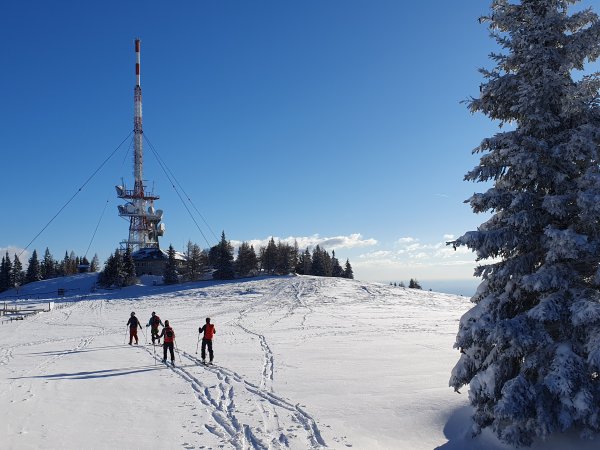 Vom Westgipfel zum Sender