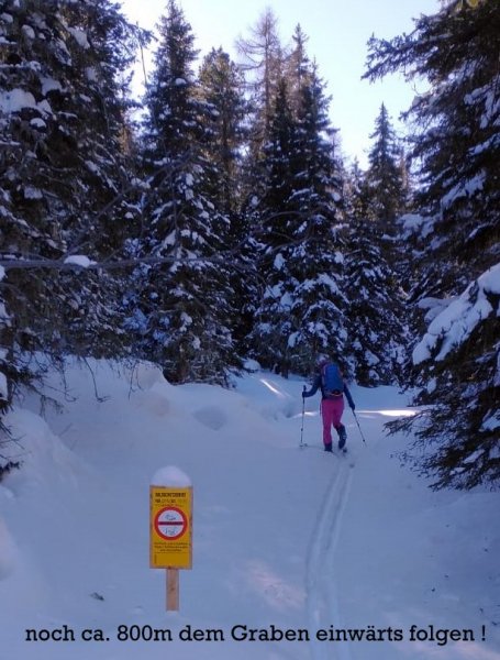 Hinweistafel 'Wildschutzgebiet'