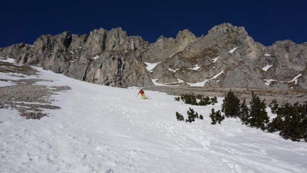 Jammern wegen wenig Schnee? Über etwas das man nicht ändern kann?  Nein- wir nicht