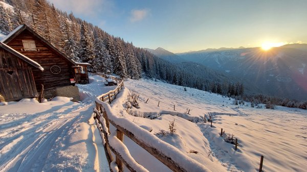 Der Sonne beim kaltwerden zuschauen