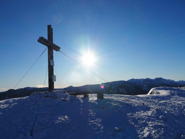 Gipfel bei Sonnenschein