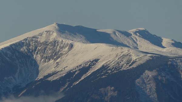 Wenig Schnee am Scheeberg